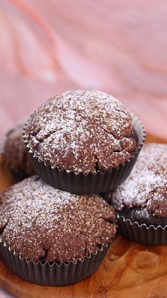 istock Chocolate Smurf Bread sprinkled with powdered sugar and chocolate paste inside 2253210411