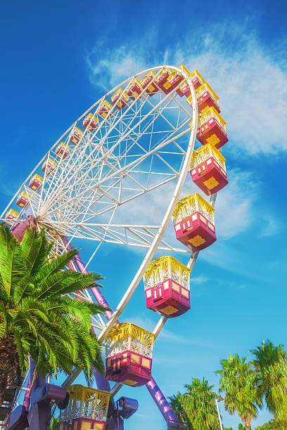 istock A tall Ferris wheel and palm trees on a sunny day 2253215030