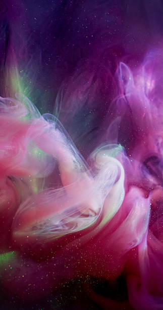 istock Color mix ink background smoke splash liquid art 2253219512