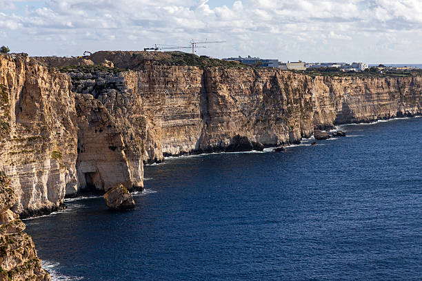 Dingli Cliffs. Rocky coast of Malta, natural landscape.