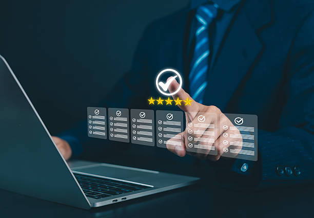 istock Professional quality, business assurance, and technological concept with standardized processes that serve customers, including information documents 2253229793