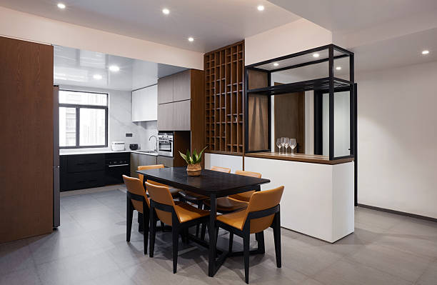istock Minimalist style home interior,dining room 2253235723