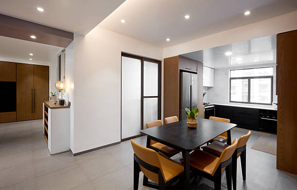 istock Minimalist style home interior,dining room 2253235725