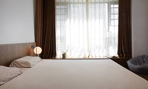 istock Minimalist style home interior, bedroom 2253236381