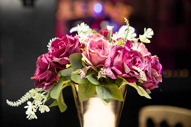 Flowers at a wedding party celebration