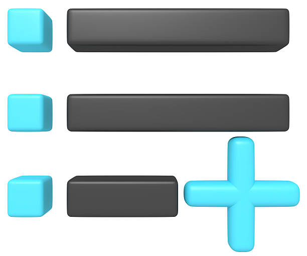 Menu and Add Icons in Turquoise and Black