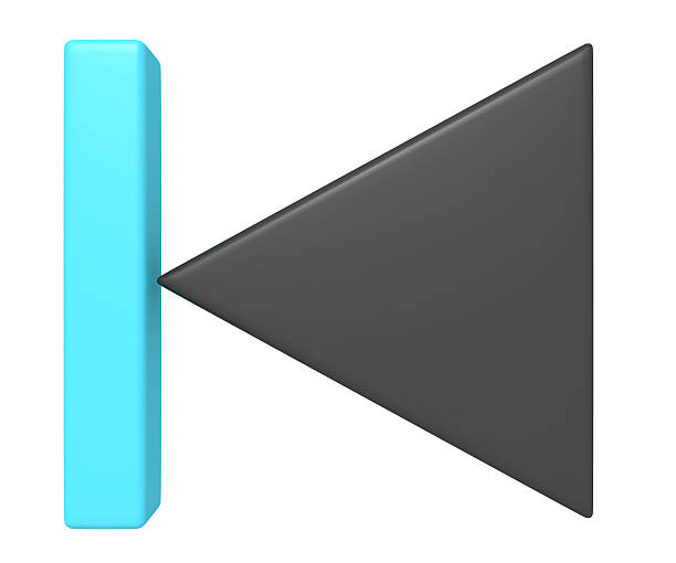 3d Render Play Sign Inside Red Speech Bubble, Object + Shadow Clipping Path