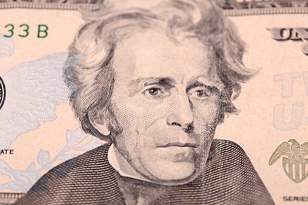 istock Close-up image of a $20 bill with Andrew Jackson on it. 2253242692