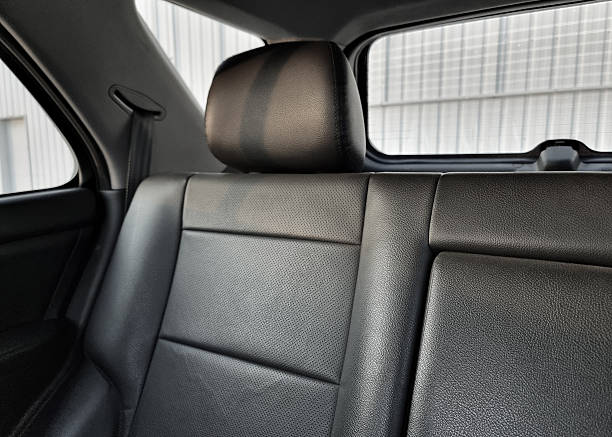 istock Rear seat in a car - view from front row. 2253252077