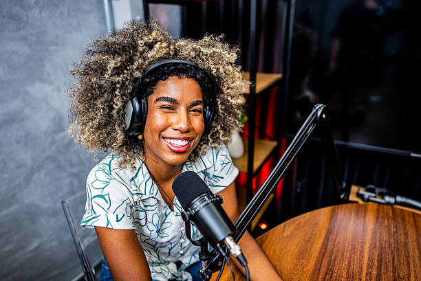 istock Portrait of a bisexual podcast guest on a studio 2253252982