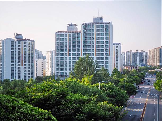 istock Urban apartment in Korea 2253253566