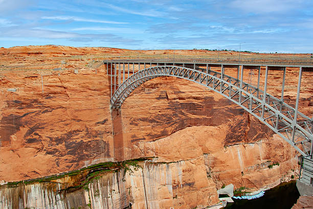 Glen Canyon Dam and Bridge in Page, Arizona, USA