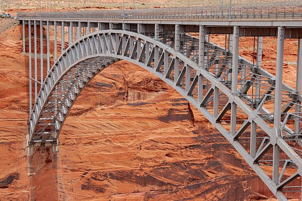 Glen Canyon Dam and Bridge in Page, Arizona, USA