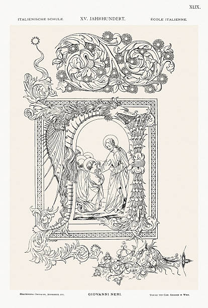 istock Antique decorative alphabet illustration  published in Vienna, 1897. 2253255892