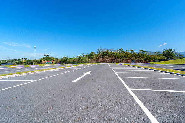 istock parking lot in city park 2253257676
