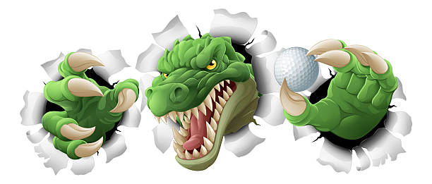 istock Crocodile Dinosaur Alligator Golf Sports Mascot 2253259094