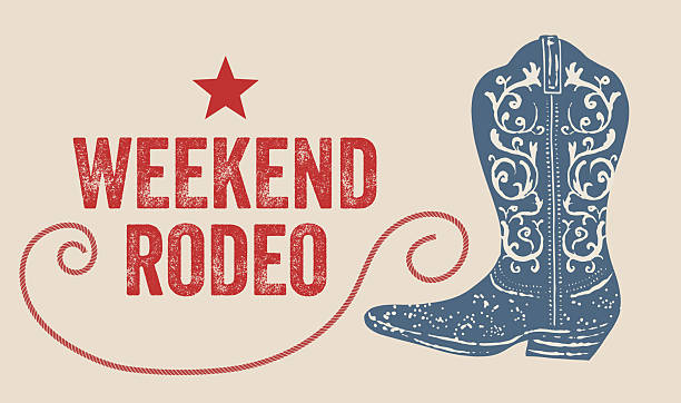 A cowboy themed template for banners, flyers, or invitations on a colored background. Easy to edit; comes with a high resolution jpeg.