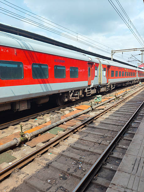istock Amritsar, India, Aug 15 2025 - Indian railway train at Amritsar railway station platform during morning time, Colourful train at Amritsar, Punjab railway station 2253259811