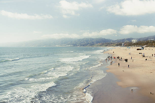 istock Venice Beach with Santa Monica Mountains in the background 2253260637