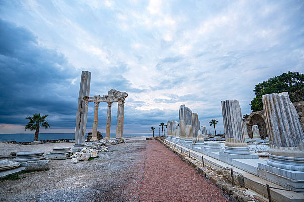 Temple of Apollo during sunset Side-Antalya Turkey