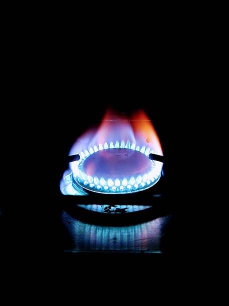 istock Blue Gas Stove Flame - Cooking 2253266162