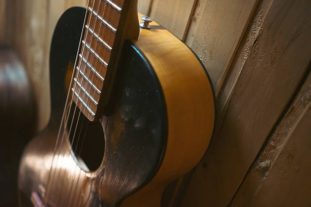 istock Old acoustic guitar from the 60s 2253267535
