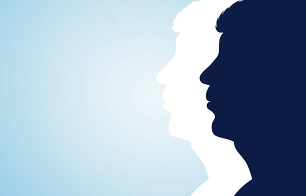 istock Communication and profile concept showing the parallel stance of two different perspectives 2253267761