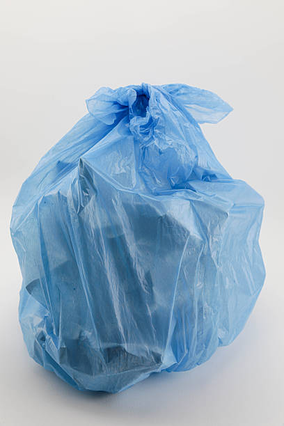 istock Tied Plastic Garbage Bag For Trash Collection 2253269592