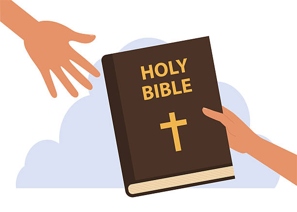 1,200+ Hand Holding Bible Stock Illustrations, Royalty-Free Vector