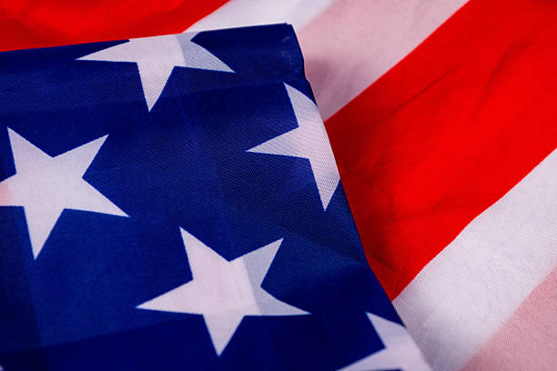 istock Red and blue fabric with white stars arranged on a surface for a patriotic theme or decoration purpose 2253279311