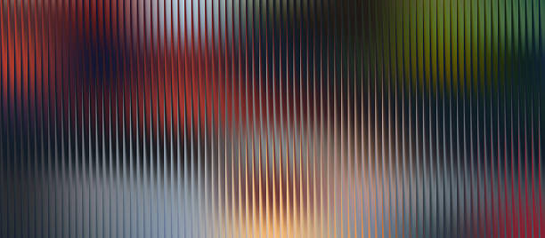 istock Glossy ribbed glass background with sleek vertical lines in cool silver and soft blue-gray tones, perfect for modern tech interfaces, minimalist presentations, premium product mockups 2253279713