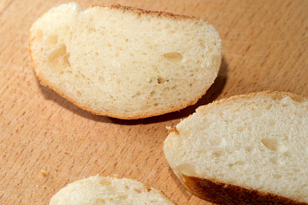 slices of artisan sourdough baguette