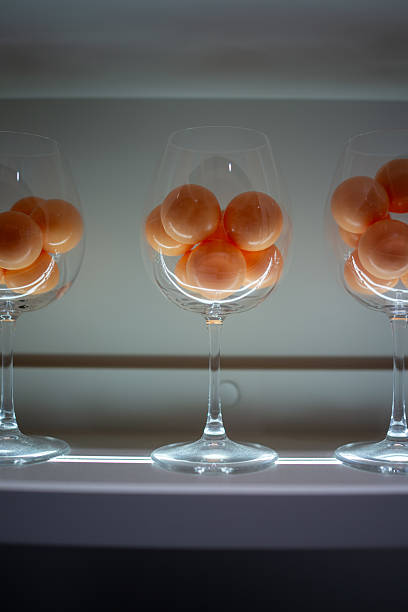 Half shot of a black tea glass