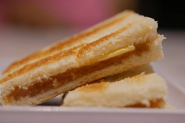 istock Delicious Kaya toast on a plate 2253285950