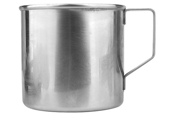 istock Stainless steel water mug isolated on white background 2253293813