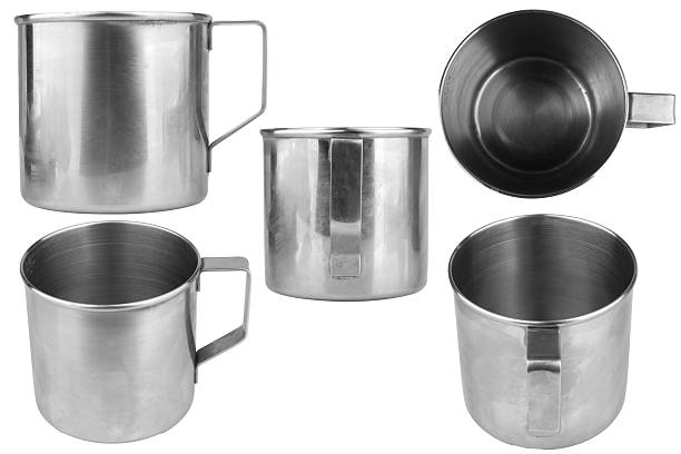 istock Stainless steel water mug isolated on white background 2253294246