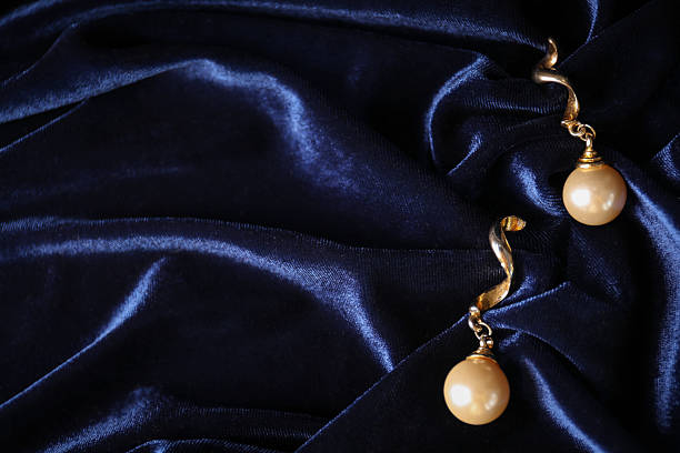 Earrings image with selective focus