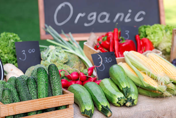istock Many different vegetables on stall at farmer's market, closeup 2253300233
