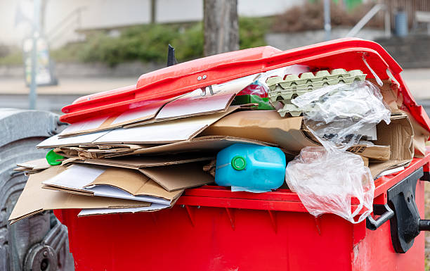 istock Waste container full of paper and plastic 2253302216