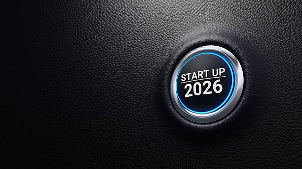 istock Startup 2026 Push Button. New Year Goals, Roadmap, Target, Business and Financial Plan, Resolution, Strategy, Action, Plan, Mission, Motivation. 2026 Modern Push Button for Startup. 3D Illustration 2253305158