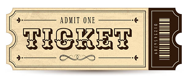 A retro ticket with vintage elements for one person is a stylish designer product with an atmosphere of the past. Ideal for photo shoots, decor, gifts, quests, theatrical events, exhibitions, and theme parties, creating a nostalgic and unique effect.