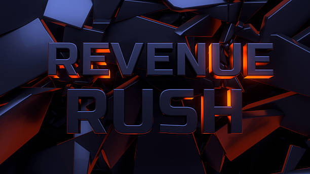 istock Revenue 3d text footage background, explosion power design 2253307325