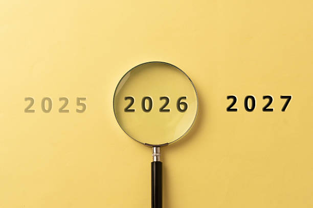 istock 2026 Under the Magnifying Glass Between 2025 and 2027, Future Planning Concept 2253309010