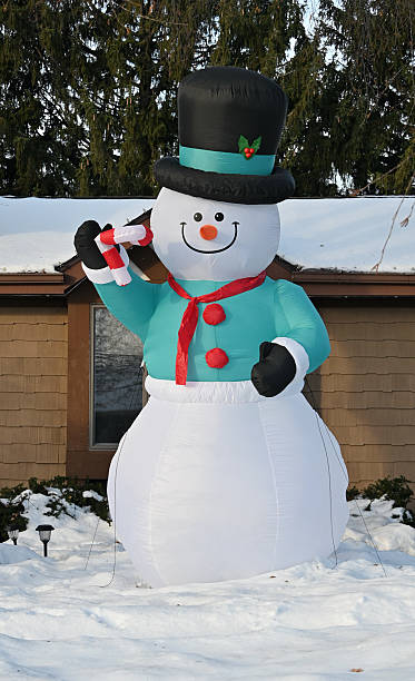 istock Inflated Outdoor Snowman 2253316880
