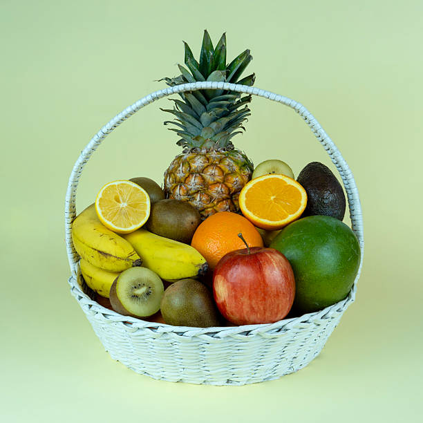 A basket full of fresh, delicious organic fruit
