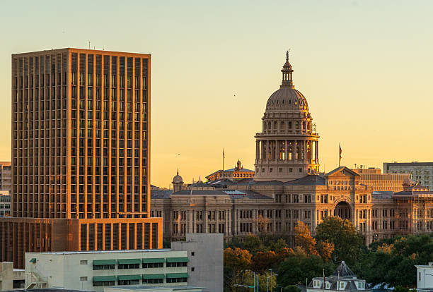 istock Texas State Capitol Building illuminated by sunrise light in Austin 2253321432