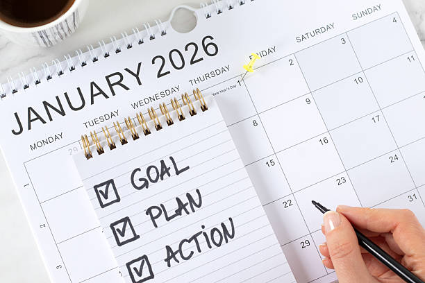 istock January 2026 new year goal, plan, action, handwritten inspirational checklist text in notebook with coffee cup 2253322066