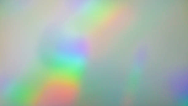 Abstract blur holographic rainbow foil iridescent background
