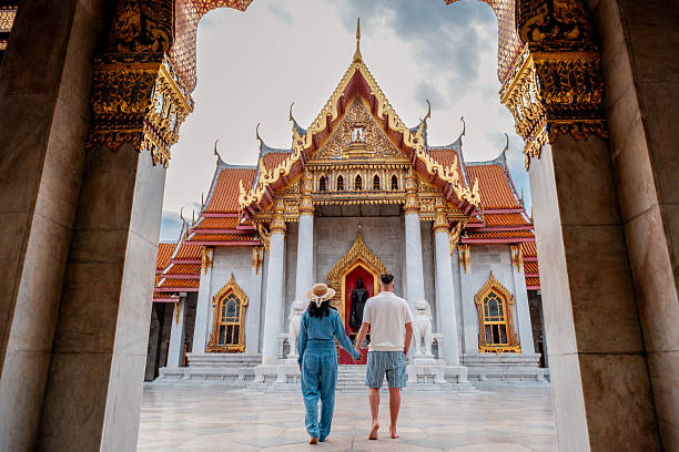 istock Exploring Wat Benchamabophit in Bangkoks beautiful architecture and serene atmosphere 2253332951