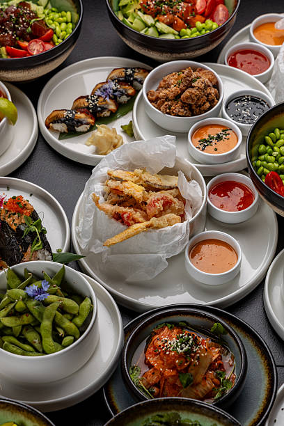 istock A large table with Asian cuisine 2253334344